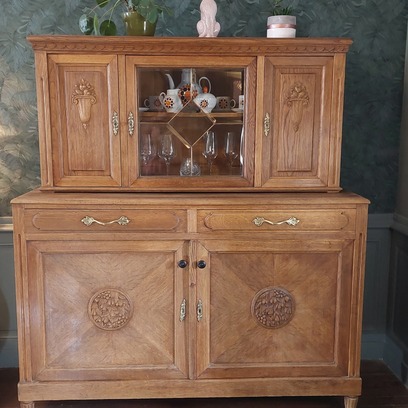 Vente avec paiement en ligne: Buffet Ancien/ Vintage,  en Chêne. 